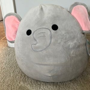 Season 12 squishmallow, good condition, never used, elephant, light grey.
